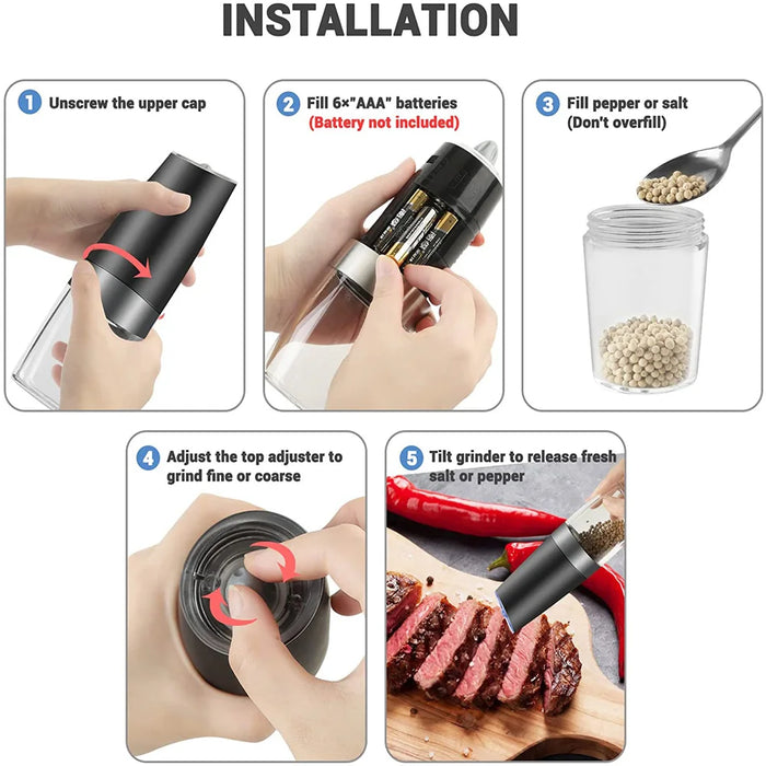 Electric Salt and Pepper Grinder