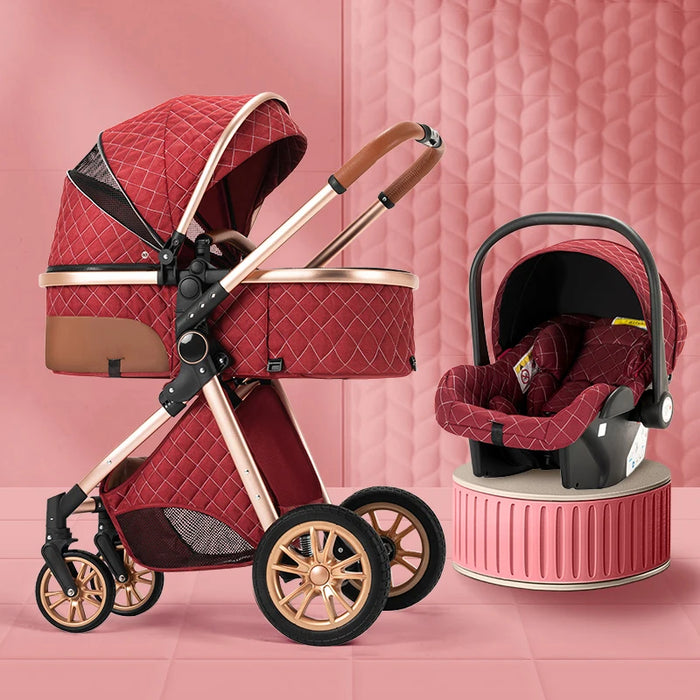 3 in 1 Luxury Baby Stroller