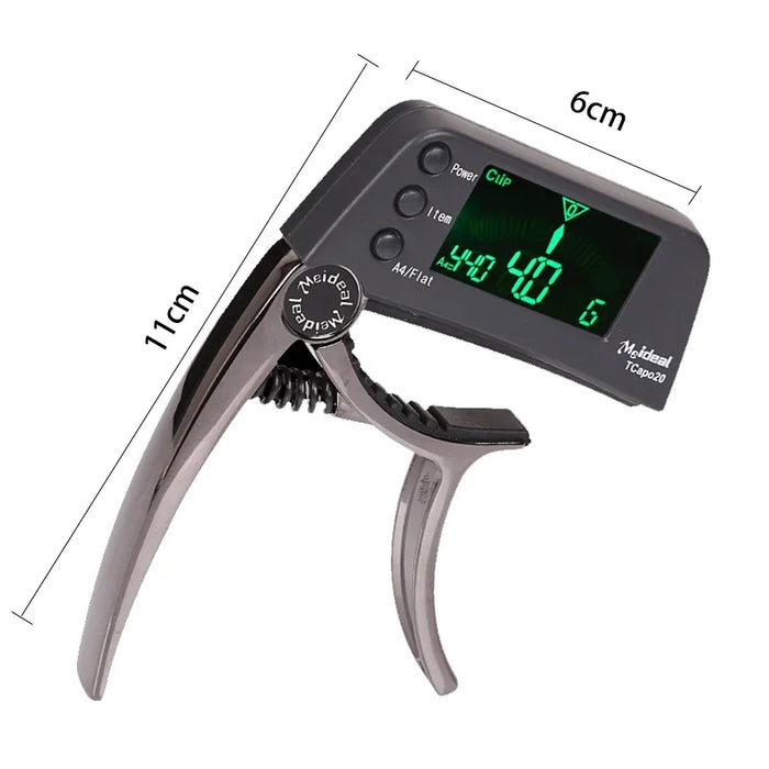 Guitar Capo with Built-In Tuner