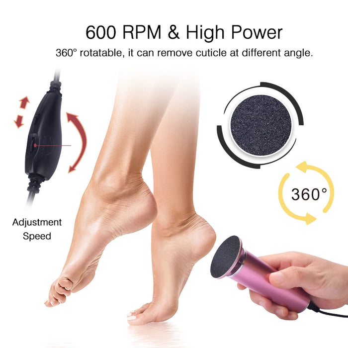 Automatic Waterproof Foot Exfoliator