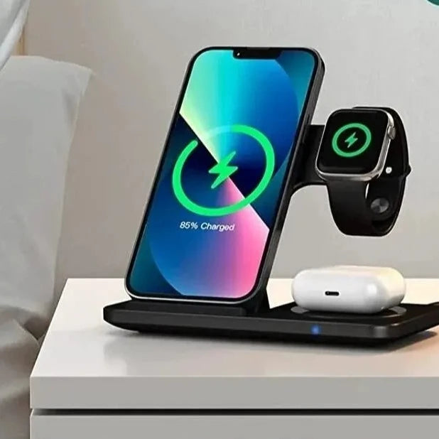 3 in 1 Wireless Charger Stand Pad