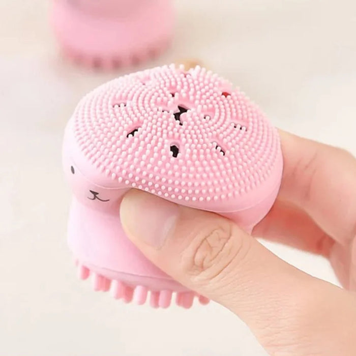 Pink Octopus Facial Cleansing Brush