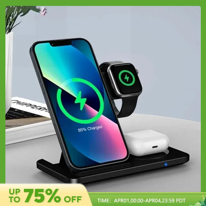 3 in 1 Wireless Charger Stand Pad